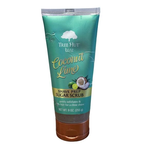 Bare Coconut Lime Shave Prep Sugar Scrub Coconut Lime 9 Oz Key Notes Palm Leaf - Picture 1 of 3